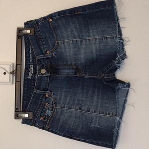 Signature Levi Strauss Dark Blue Denim Jean Shorts size 2